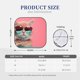 thumbnail image 3 of Balery Cool Cat Pink Sunglasses Parasol para parabrisas de coche de 2 piezas | Parasol plegable para parabrisas delantero de coche para la mayoría de sedanes-Large, 3 of 6