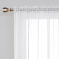 thumbnail image 4 of Deconovo Extra Wide Sheer Curtains for Patio Door, Rod Pocket Voile Panel, 100 x 84 Inch, White, 1 Panel, 4 of 7