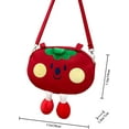 thumbnail image 3 of JennyShop Unique Tote Bag, Trendy Canvas Shoulder Handbag for Women, Lovely Tomato Shape Crossbody Bag, 3 of 6