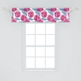 thumbnail image 2 of Ambesonne Flower Window Valance, Watercolor Tulips Scene Boho, 54" X 12", Lavender Hot Pink, 2 of 3