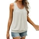 thumbnail image 5 of Tops bonitos para adolescentes,Camiseta de tirantes de verano para mujer, camisa holgada con cuello plisado, top de poliéster sin mangas, ropa informal de calle, ropa de diario, sopatenor, 5 of 8