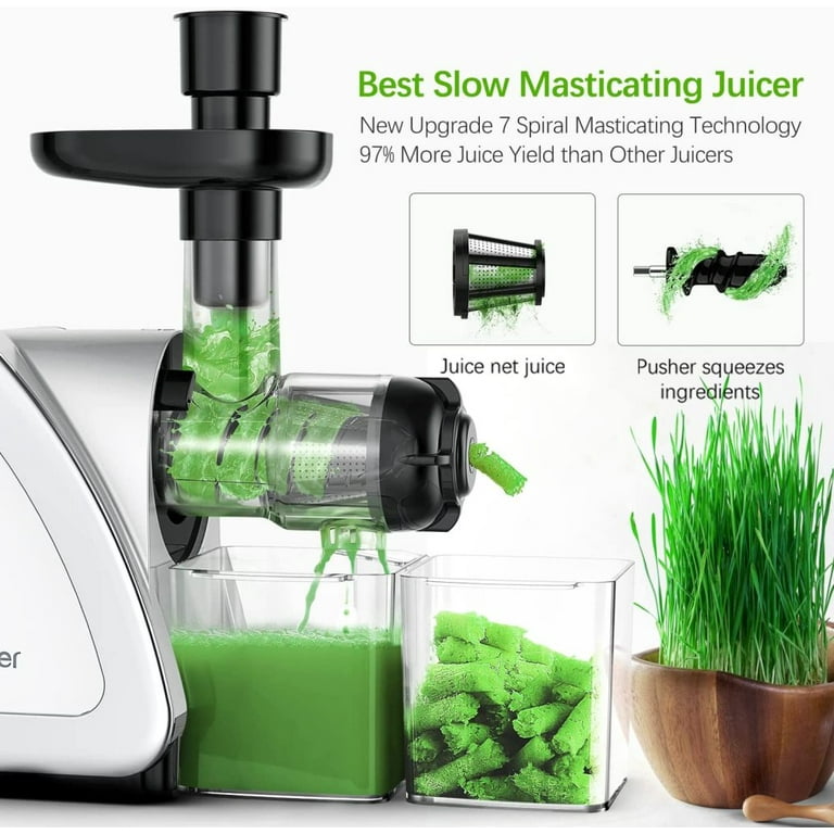Slow Juicer Slow Masticating Juicer Cold Press Juicer Vegetable&Fruit  Extractor Juicer Machine Vertical Reverse Function Quiet - Bed Bath &  Beyond - 31457177