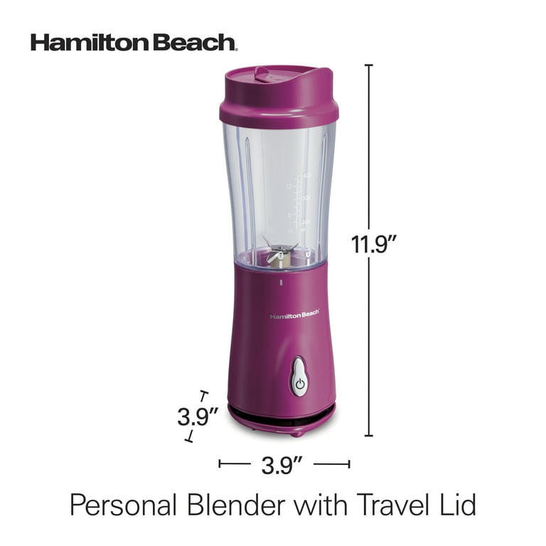 Hamilton Beach 51101R Single-Serve Blender with Travel Lid, Red