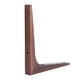 thumbnail image 3 of 1 soporte para estante de madera maciza para pared (café), 3 of 7