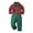 Red, variant on yocbz Infant Boy Xmas Outfit Boy's Formal Suit Set Slim Fit Kids Tuxedo Suits for Wedding Teen Toddler Boy Dress Suit Outfit 2PCS Dark Green,Size for 7-8 Years