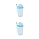 thumbnail image 2 of Wosthever Taza para ensalada, taza para beber, botella de yogur, multicolor, multiusos, regalo dulce, comodidad, calentador cálido, tazas para Azul 2piezas, 2 of 6