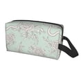 thumbnail image 2 of Goofa Retro Snake Printed Toiletry Bag with Handle,Large Capacity Travel Makeup Cosmetic Bag for Women, Carry on Airport Airline Compliant Bag, 2 of 9
