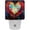 Multi-colored 5, variant on PhooArto Geometry Love Heart Plug in LED Night Light Auto Sensor Dusk to Dawn Decorative Night for Bedroom, Bathroom, Kitchen, Hallway, Stairs, Baby's Room, Energy Saving