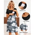 thumbnail image 2 of Ekouaer Nursing Dress Patchwork Knee Length Dress, 2 of 6
