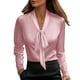 thumbnail image 2 of mfyjkho Tops Para Salir Para Mujer, Blusas De Mujer, Camisas De Manga Larga, Blusas De Trabajo Con Cuello En V Liso, Atuendos Casuales De Negocios Tops Para Hacer Ejercicio Para Mujer M, 2 of 8