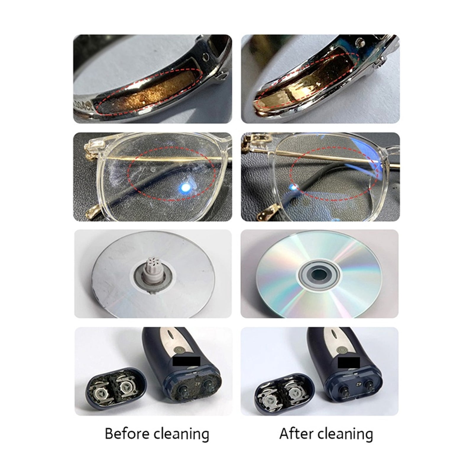 30/50W Digital Ultrasonic Cleaner Tub Dual Frequency Vibration Jewelry Parts Portable Washer Machine
