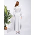 thumbnail image 6 of Oyolan Women Cleric Robe Clergy Priest Gown Church Pastor Minister Pulpit Cassock Liturgical Vestment White XXL, 6 of 7