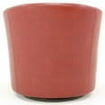 thumbnail image 3 of Pemberly Row 19"H Traditional Faux Leather Swivel Club Chair in Red, 3 of 4