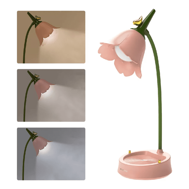 Lámpara de escritorio BLOOSOM de flores ajustable LED táctil
