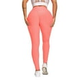 thumbnail image 4 of QLEICOM Womens Yoga Pants Capri Leggings High Waist Running Tie-dye Pants Workout Leggings Athletic Pants Tummy Control Leggings Orange L, 4 of 4