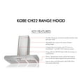 thumbnail image 6 of KOBE CH22 Series 36-Inch Hands-Free Fully Auto Wall Mount Range Hood in Stainless Steel, 6 of 6