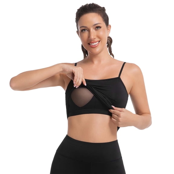 Fungik Women's Sports Bra Workout Top High-Support Moisture-Wicking Yoga Running Gym Fitness XS-XL