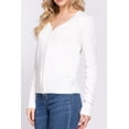 thumbnail image 3 of MOA COLLECTION Women's Classic Sweater Cardigan V-Neck, Button Front, Long Sleeve Design, 3 of 4