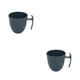 thumbnail image 2 of Wosthever Taza de café Taza de plástico redonda universal irrompible Tazas Tazas de agua Té Cereal Barra de leche Comedor Azul Azul 2Conjunto, 2 of 6