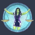 thumbnail image 2 of Junior's She-Hulk: Attorney at Law Super Human Law Division  Racerback Tank Top Indigo 2X Large, 2 of 4