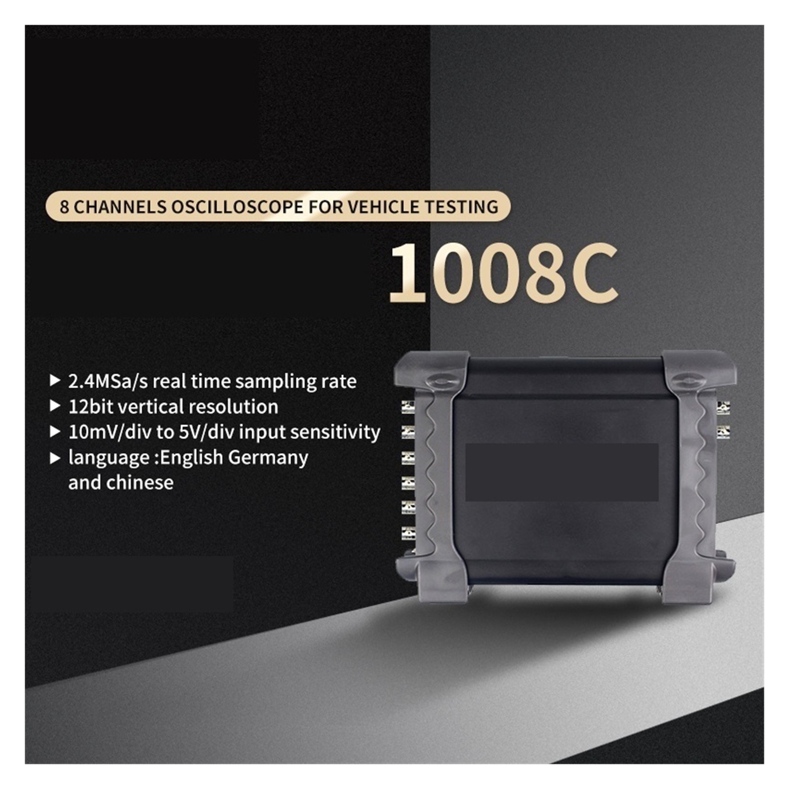 Portable USB Digital Storage Oscilloscope 8 Channels Program Generator Automotive Multifunction Oscilloscope ,Professional Designed
