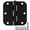 Black Oil Rubbed Bronze-Rounded, variant on 3 Pack Interior Matte Black Door Hinges Rounded 3.5 Inch x 3 1/2" Indoor Heavy Duty Metal Hardware Kits 3 ½" 5/8" Radius Office Flat Hinge for Bifold Doors Decorate Master Guest Bedroom Storage Room