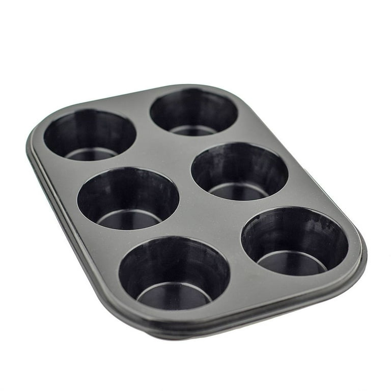 Hiceeden 2 Pack Ceramic Muffin Pans, 6 Cups Non-stick Muffin Tin Cupcake  Baking Pans with Handles for Muffin Cakes, Egg Tarts, Mousse, Pot Pie, Jelly