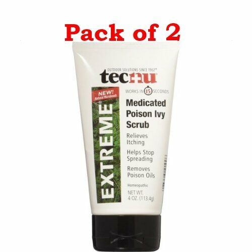 Tecnu Extreme Poison Ivy & Oak Scrub, Removes Poisonous Oils, 4oz, 2