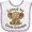 White and Lavender, variant on Inktastic Loved by Great Grandpa Elephant Heart Boys or Girls Baby Bib