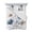 White, variant on Quilts Twin-XL Size Bedding Set, Navy Blue Floral Lightweight Quilted Comforter, Watercolor Flowers Farmhouse Soft Reversible Bedspread Coverlet with Pillow Covers for All Season, 68" x 98"