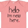 thumbnail image 4 of Inktastic Hello, I'm New Here. Boys or Girls Baby Bodysuit, 4 of 5