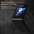 thumbnail image 5 of Decase Super Slim Case for Motorola Razr 50 Ultra, Carbon Fiber Protective Cover Skin, Soft Touch Sturdy Durable Carbon Case, Snap-on Back Cover,Black + Silver, 5 of 7