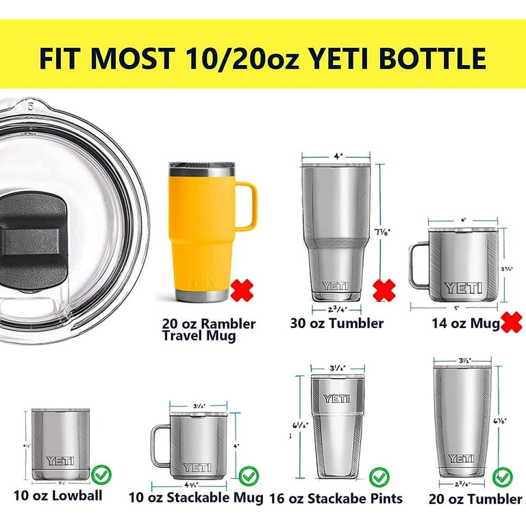 4 Pack 20 oz Magnetic Tumbler Lid with 4 Magnetic Slider Replacement, 20 oz  Replacement Lid for Yeti…See more 4 Pack 20 oz Magnetic Tumbler Lid with 4