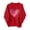 Red-01, variant on Perfectbot Women's Casual Valentine's Day Sweater, Love Heart Pattern Pullover, Dressy Long Sleeve Knit Top