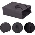 thumbnail image 5 of PH Paper Bags 4.7x2.2x6.2 inches 20pcs Gift Bags Party Bags Shopping Bags Kraft Bags Retail Bags Merchandise Bags Brown Paper Bags with Handles Bulk Black DIY, 5 of 8