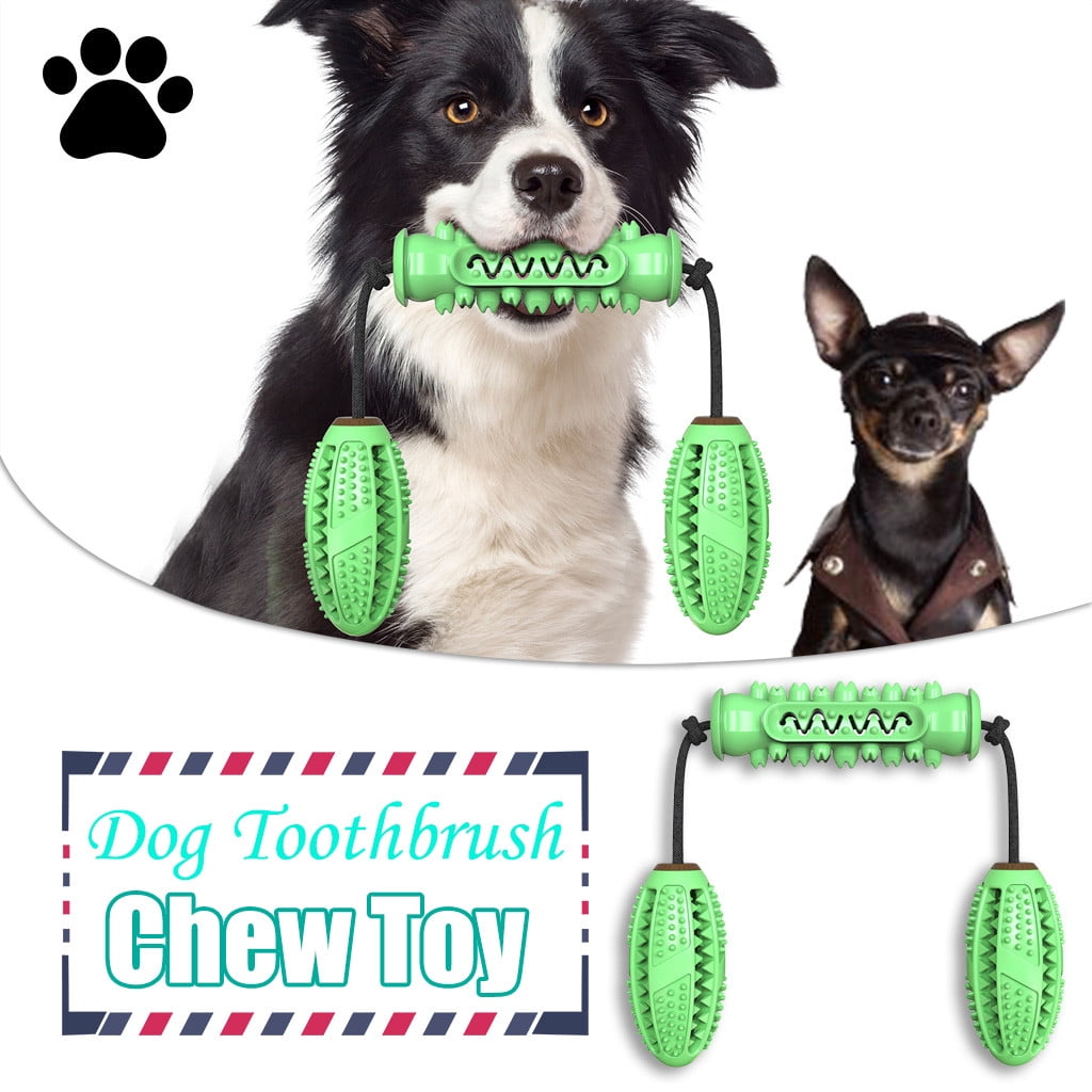 Pet Dog Toothbrush Chew Toy Cleaning Teeth Safe Elasticity Dog Soft