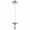 Satin Nickel, variant on 822-1565 Quorum Lighting 1 Light Marble Pendant in Contemporary style - 5.88 inches wide by 5.63 inches high-Satin Nickel/Black Marble Finish