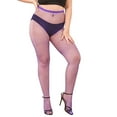 thumbnail image 1 of Stockings Women's Plus Size Sexy Super Short Rhinestone Boots Net Stretch Long High Socks Boots Stage Performance Boots For Women Border Stockings Stockings, 1 of 4
