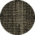 thumbnail image 1 of Ahgly Company Indoor Round Abstract Brown Modern Area Rugs, 7' Round, 1 of 4