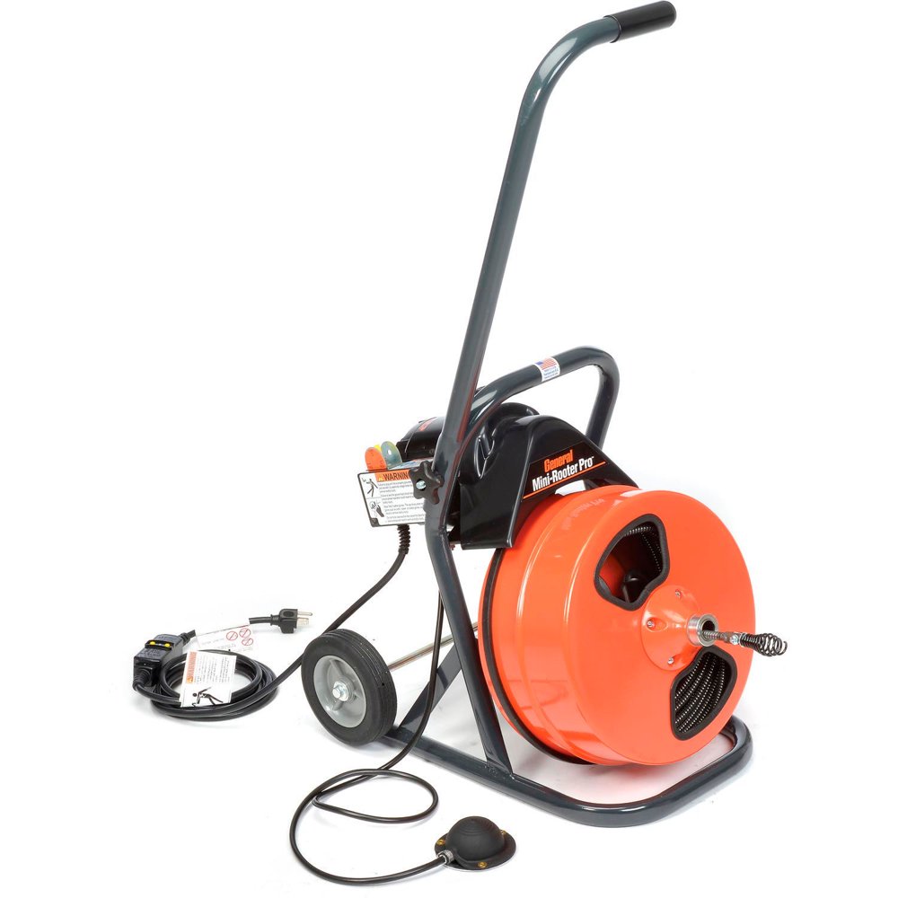 General Wire MiniRooter Pro Drain/Sewer Cleaning Machine W/ 75