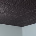 thumbnail image 2 of FASÄDE Dunes Decorative Vinyl 2ft x 2ft Lay in Ceiling Panel in Smoked Pewter (5 Pack), 2 of 5