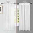 thumbnail image 5 of DriftAway White 100% Blackout Window Curtain Liner Thermal Insulated Winter Cold Liner Rod Pocket Window Treatment for Living Room Bedroom 2 Panels 80"L x 50"W, 5 of 9
