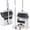 White, variant on Michnild 3in1 Broom and Dustpan Set with Adjustable Push Teeth Broom Long Handle Sweeping Combo,Purple