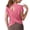 11#Hot Pink, variant on Womens Tops Open Back Casual Short Sleeve T Shirts Crew Neck Loose Athletic Plus Size Top Gym Yoga T Shirts Clothes