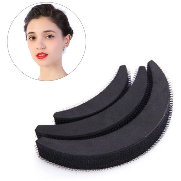 Disguise hair volume artifact Hair Combs Clips 3PCS Back Beehive Pump Up Volume Hair Insert Tool(black) for Women DIY Hairstyles