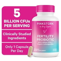 Pink Stork Fertility Probiotic, Vaginal Health Feminine Supplements with Lactobacillus, 30 Capsules