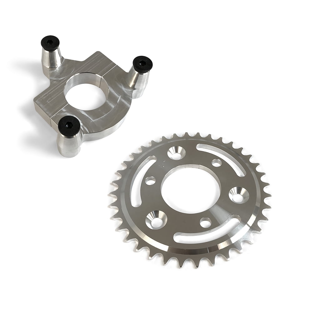1.5/" CNC Red 36T Racing Sprocket Assembly Kit For 80cc Gas Motorised Bicycle