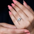 thumbnail image 3 of Spot Jewel 14K White Gold Plated Rings - 1.5 Ct Marquise Cut Diamond Rings - Split Shank Multi Stone Wedding Diamond Rings for Her - Anniversary Gifts Clearance Rings - Wedding Jewelry for Women, 3 of 5