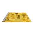 thumbnail image 2 of Ahgly Company Machine Washable Indoor Rectangle Abstract Yellow Modern Area Rugs, 8' x 12', 2 of 4