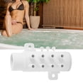thumbnail image 3 of PVC 4.4 X 2.4 X 2.2In PVC Plumbing Manifold, Spa Plumbing Manifold, For Home Spa Massage Swimming Pool Outdoor Hot Spring Tub Water Park, 3 of 8